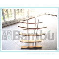 12- Slot Pure Bamboo Assembled Wine Rack with Whiteness Finished